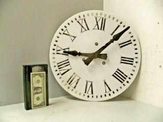 Antique Barber Shop Milk Glass Dial Slave Clock