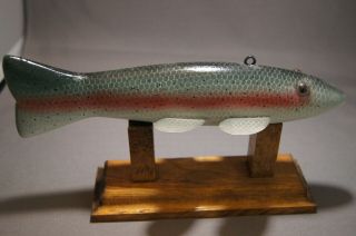 RAINBOW TROUT WEIGHTED FISH DECOY by HENNES JOHNSON 2