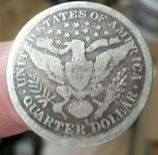 Antique 1893 - S Us Silver Quarter,  San Francisco,  Liberty Barber Head,  Semi Key