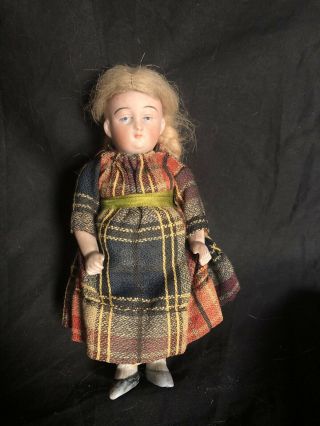 Vintage Antique All Bisque German Mignonette 6” Doll