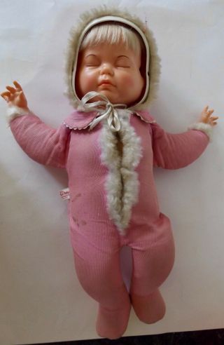 Vintage 1968 Ideal " Little Lost Baby " Doll Has Three Faces 1960 