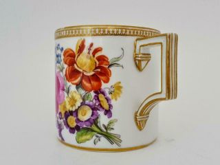 Antique 18th Century Meissen Marcolini Period Floral Cup & Saucer 1774 - 1815 4