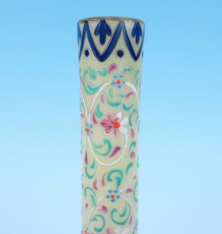 Antique Signed Bohemian Persian Islamic Enamel Glass Vase Moser Harrach or Webb 4