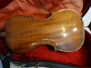 Antique Violin 4/4 Hopf w/vuillaume a paris bone frog bow & case bryant 1919 2