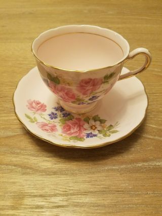 Antique Colclough Bone China Tea Cup And Saucer Set.  Made In England
