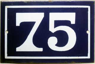 Old French house number - 24 of thousands of vintage enamel examples on eBay 6