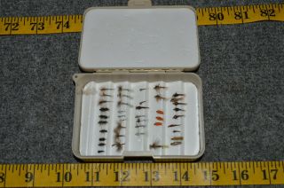 Orvis Fly Box With 41 Fly Rod Fishing Lures