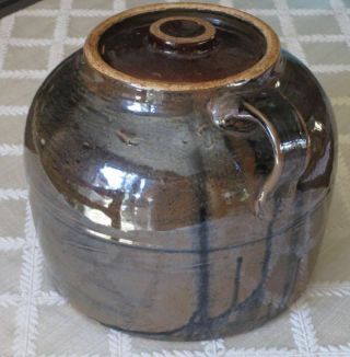Antique Bauer Large 1 Handle Bean Pot 4