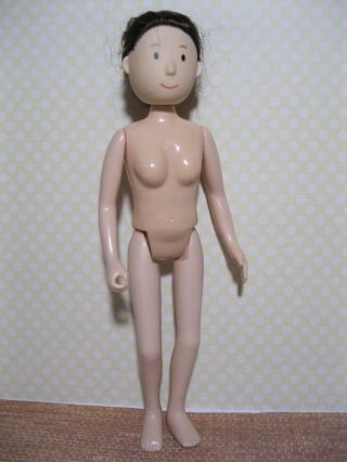 Vintage Eden Madeline 8 " Doll Dollhouse Nude Miss Clavel Nun Teacher - Poseable