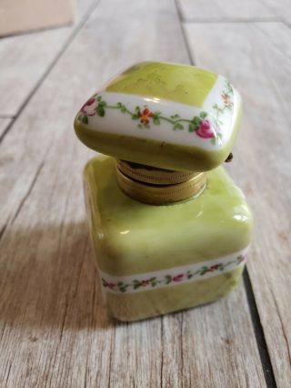 304 Vintage Antique Snuff Scent Powder Jar Vanity limoges 4