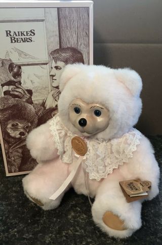 1995 Limited Edition Robert Raikes Bear Cameo In & Tag