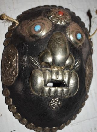Orig $499 Nepal Mask,  Early 1900s 9in