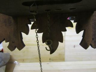 vintage Antique Black Forest Cuckoo Clock Hand Carved Birds Repair/ Parts,  BL5 7