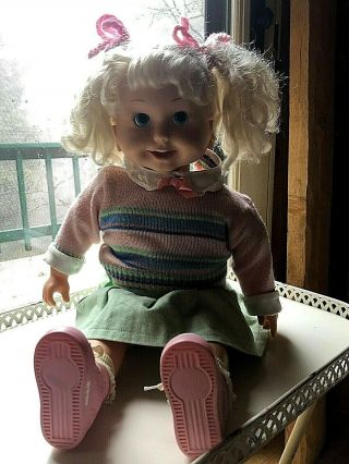 Vintage 80’s Cricket Doll W/ Clothes And Shoes And Cassette.  She