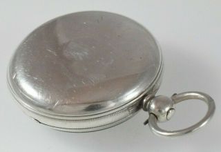 Antique Silver Fusee Lever Pocket Watch,  Baumgart,  Maddox St.  Mayfair c.  1885 4