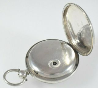 Antique Silver Fusee Lever Pocket Watch,  Baumgart,  Maddox St.  Mayfair c.  1885 5