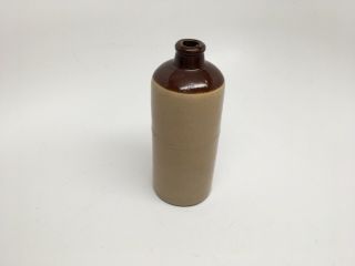 Antique/vtg Miniature 5” Glazed Stoneware Bottle Jug - Made In Usa