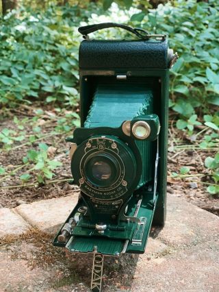 Antique Kodak Eastman Pocket No.  1 Model A Green Film Camera 1930’s