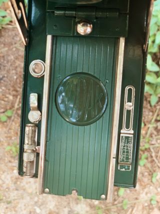 Antique Kodak Eastman Pocket No.  1 Model A green Film Camera 1930’s 7