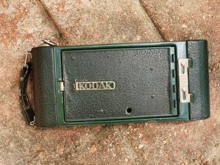 Antique Kodak Eastman Pocket No.  1 Model A green Film Camera 1930’s 8