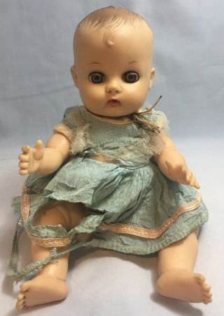 Antique Vogue 8 " Ginnette Drink Wet Baby Doll Ginny Sister