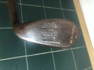 Antique Hickory Golf Club Tom Stewart Tom Autchterlonie Special Mashie Niblick 4