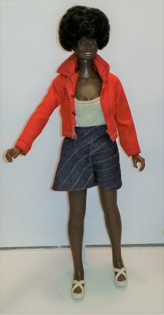 Vintage Kenner Black AA Skye Doll with Afro Clothes Friend of Dusty 3