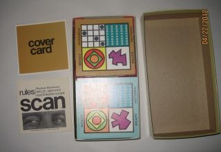 Vintage 1970 Scan Game - Parker Brothers Split Second Matching Game