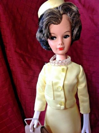 Vintage 1962 Plated Molded Arts 15 In Fashion Doll Jackie Kennedy Look
