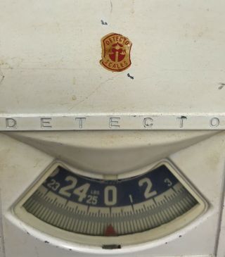 VINTAGE Antique DETECTO Kitchen Scale 25 lbs.  Brooklyn York Weight 3