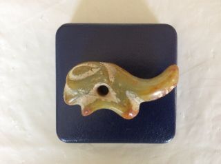 Vintage Chinese Carved Hongshan Jade/stone ‘phoenix’ Pendant.