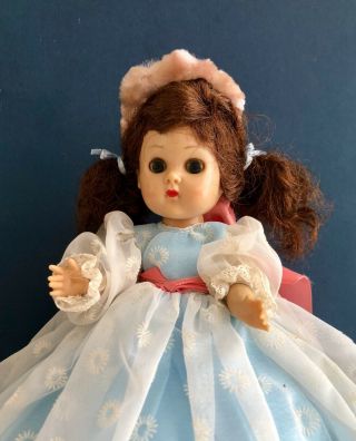 Vintage Vogue BKW Ginny Doll with Molded Eyelashes in her Blue Tagged Gown 2