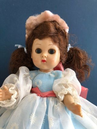 Vintage Vogue BKW Ginny Doll with Molded Eyelashes in her Blue Tagged Gown 3