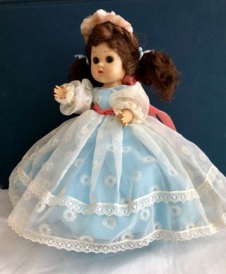Vintage Vogue BKW Ginny Doll with Molded Eyelashes in her Blue Tagged Gown 4