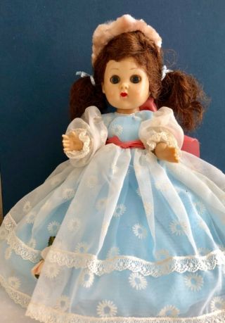 Vintage Vogue BKW Ginny Doll with Molded Eyelashes in her Blue Tagged Gown 6