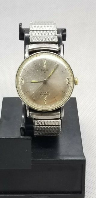 Vintage Men Automatic Timex 21 Jewels 1968 Running