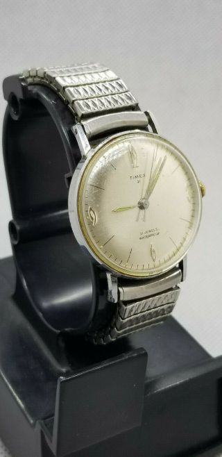 VINTAGE MEN AUTOMATIC TIMEX 21 JEWELS 1968 RUNNING 5