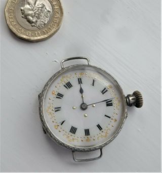 Antique / Vintage Silver Wrist Watch /fob Watch/nurses Watch Hallmarked.  925