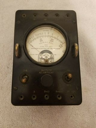 Vintage Multimeter Meter Weston Electric Model 697 Analog 1930 