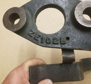 Antique hit and miss gas engine,  F/M 10 - 15hp? mag bracket adaptor w/gear guard 5