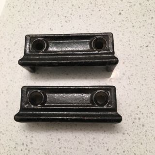 VINTAGE INDUSTRIAL CAST IRON DRAW PULLS SET OF 4 3