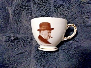 Winston Churchill Commemorative Fine Bone China Cup And Saucer Set