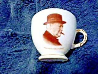 Winston Churchill commemorative fine bone china cup and saucer set 2