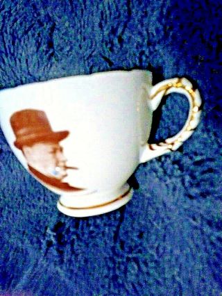 Winston Churchill commemorative fine bone china cup and saucer set 7