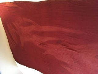 5 Yards Vintage Red Crimson Silk Velvet 5
