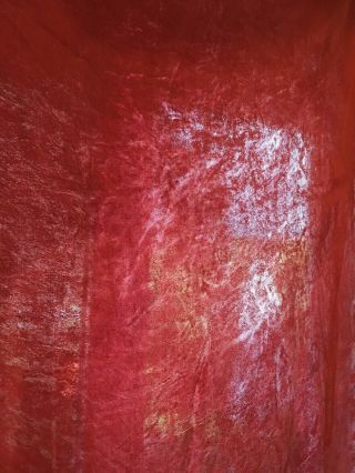 5 Yards Vintage Red Crimson Silk Velvet 8