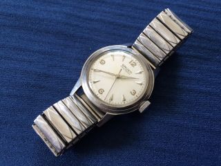 Vintage Gruen Precision Men’s Swiss Watch Stainless Steel Speidel Band
