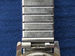Vintage Gruen Precision Men’s Swiss Watch Stainless Steel Speidel Band 7