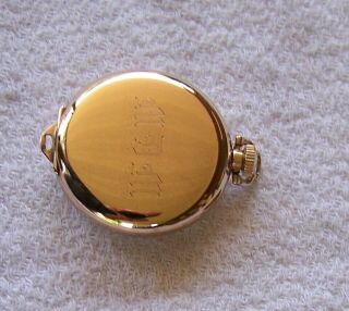 Vintage Waltham Pocket Watch 0 Size 15 Jewel 10K Gold Filled Case 2