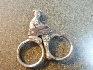 Antique Cigar Cutter Bicyclist with Knickers and Tam Hat Old Vintage 3